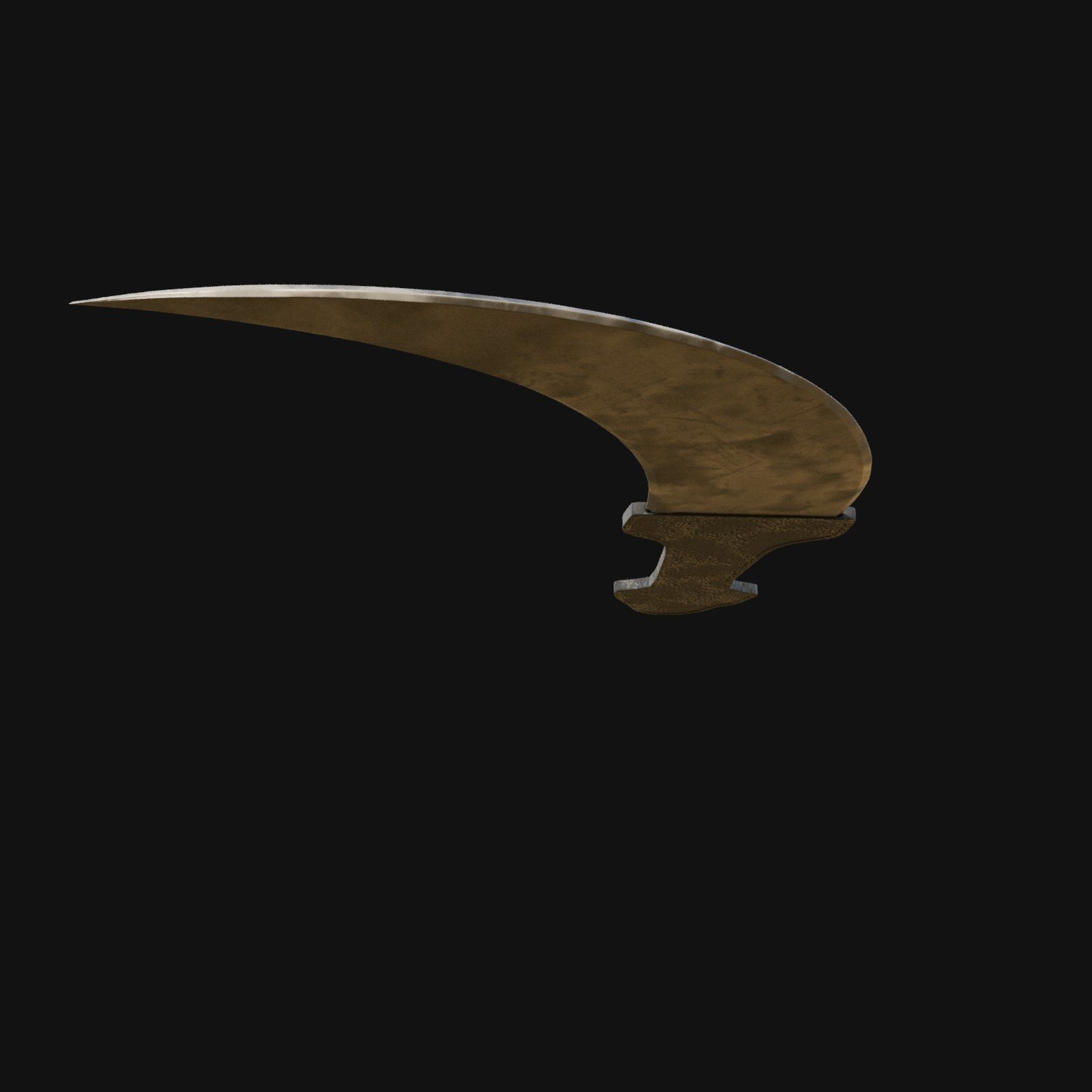 Nocturnal Nemesis Shadowy 3D Model Dagger for Digital Outlaws 3D model_9