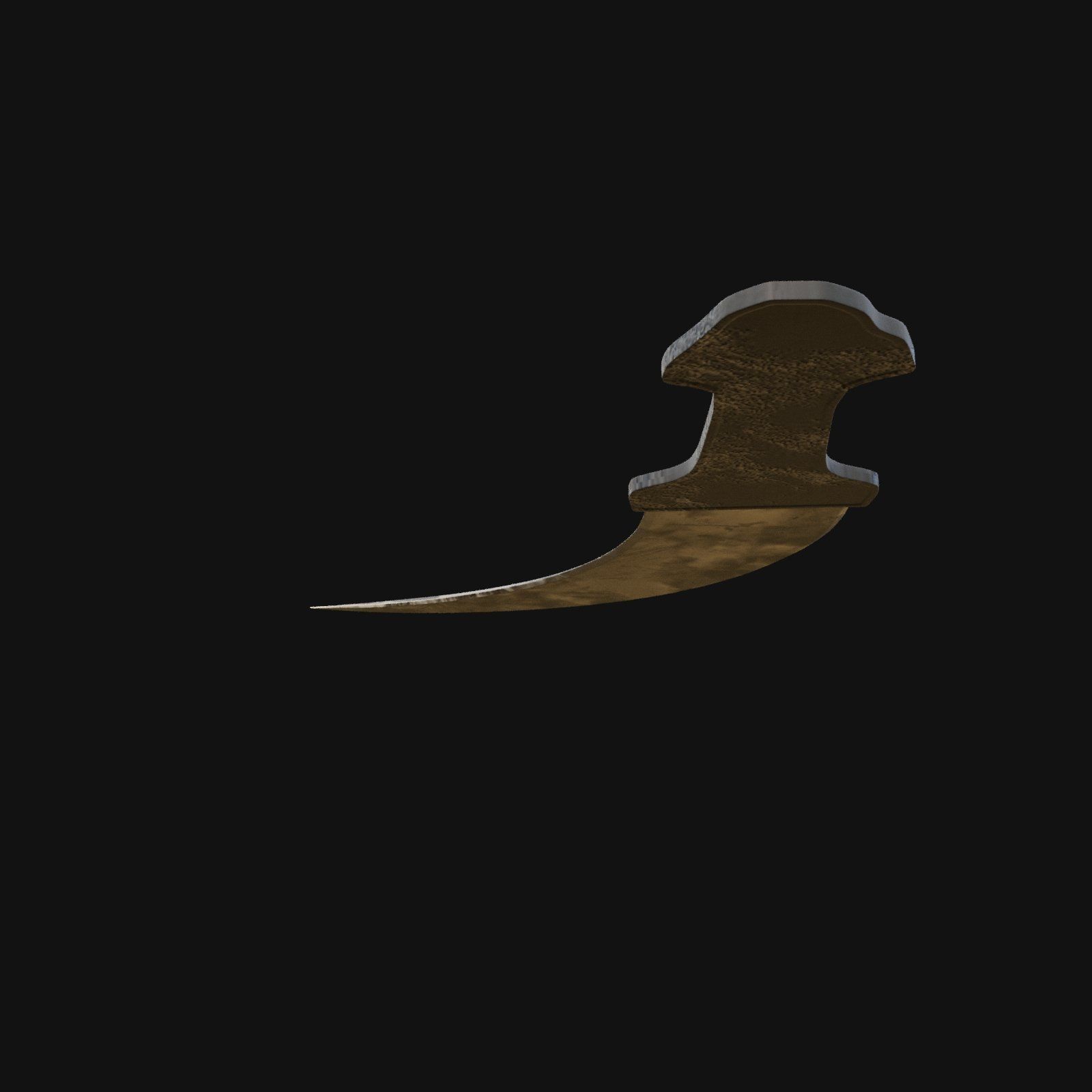Nocturnal Nemesis Shadowy 3D Model Dagger for Digital Outlaws 3D model_5