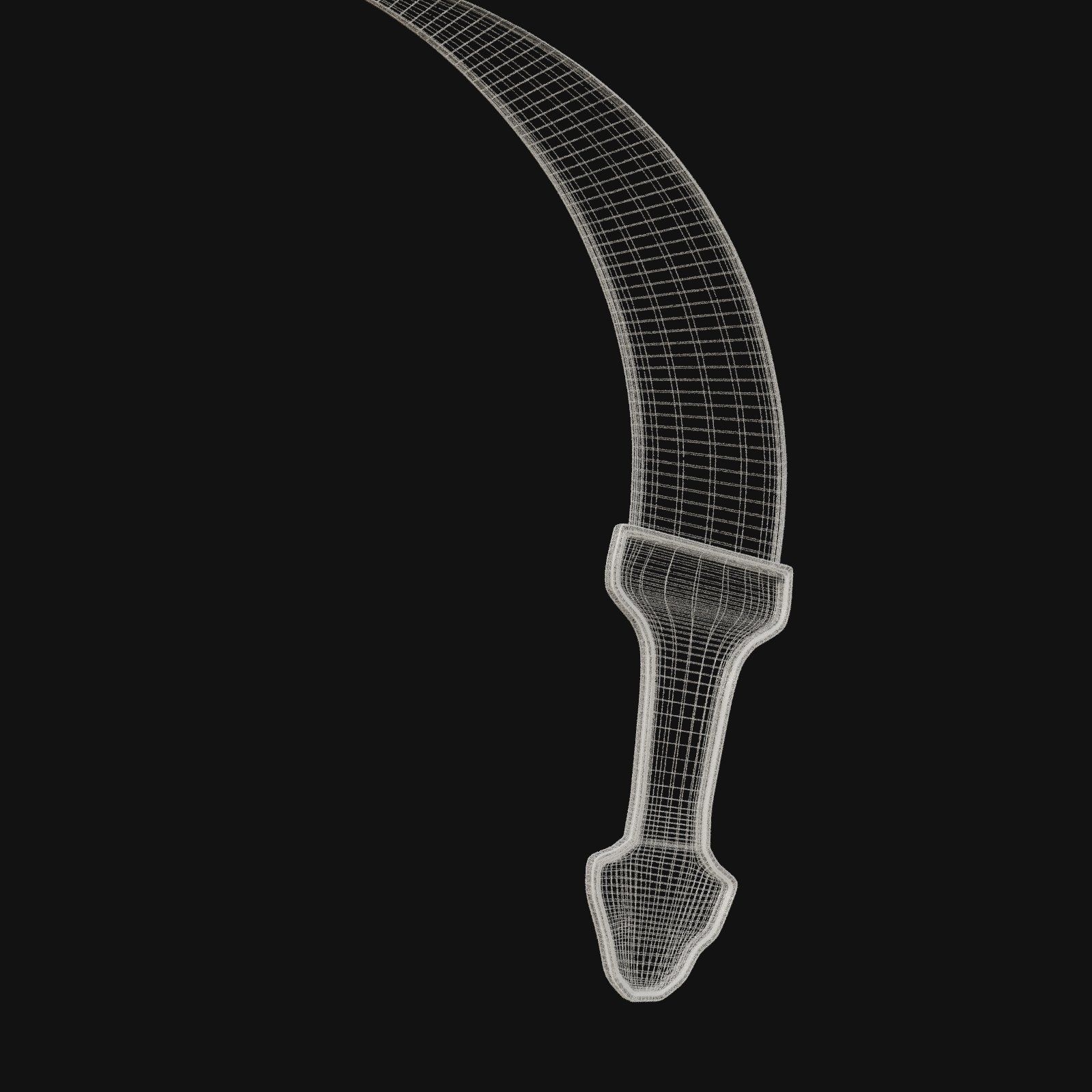 Nocturnal Nemesis Shadowy 3D Model Dagger for Digital Outlaws 3D model_4