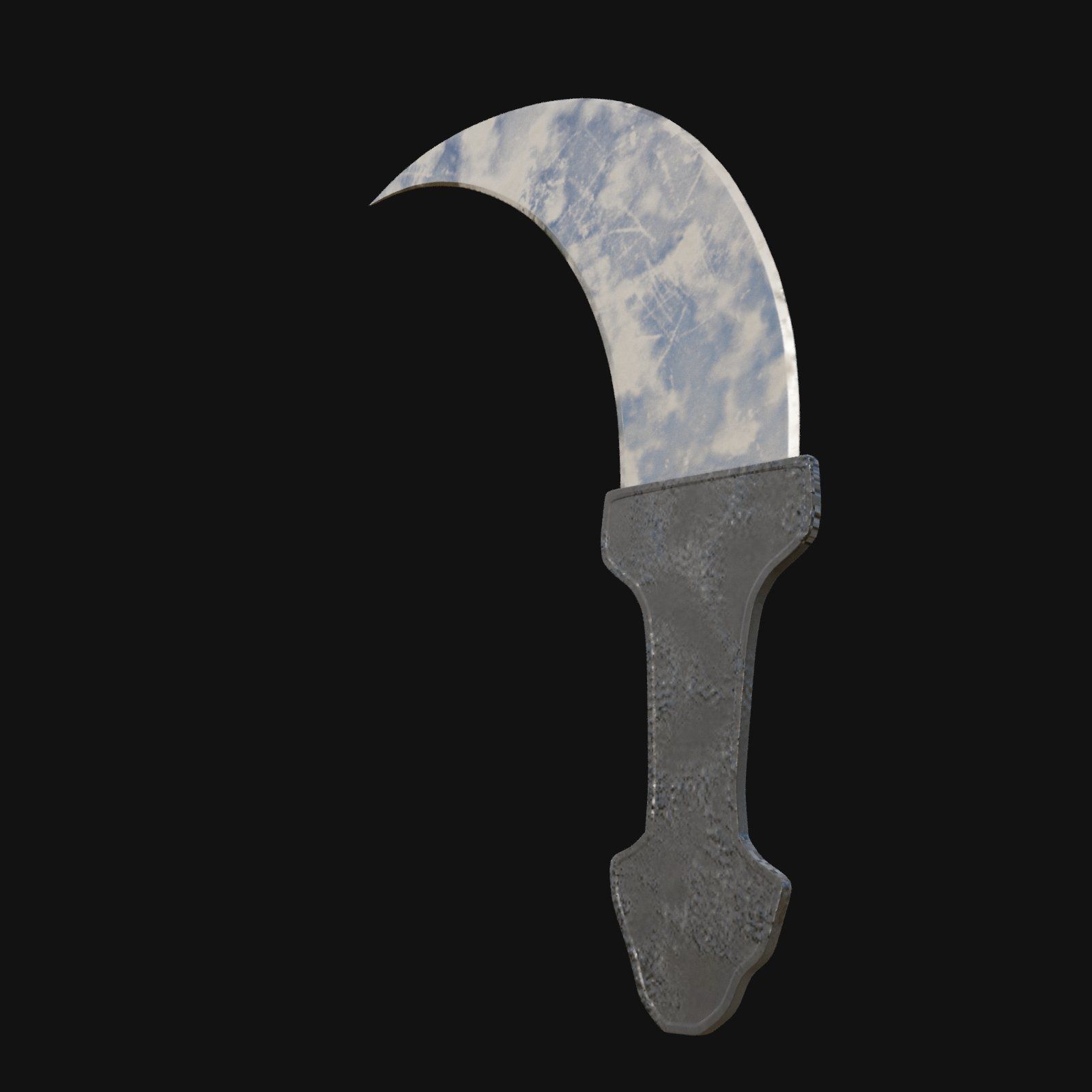 Nocturnal Nemesis Shadowy 3D Model Dagger for Digital Outlaws 3D model_8