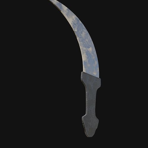Nocturnal Nemesis Shadowy 3D Model Dagger for Digital Outlaws 3D model