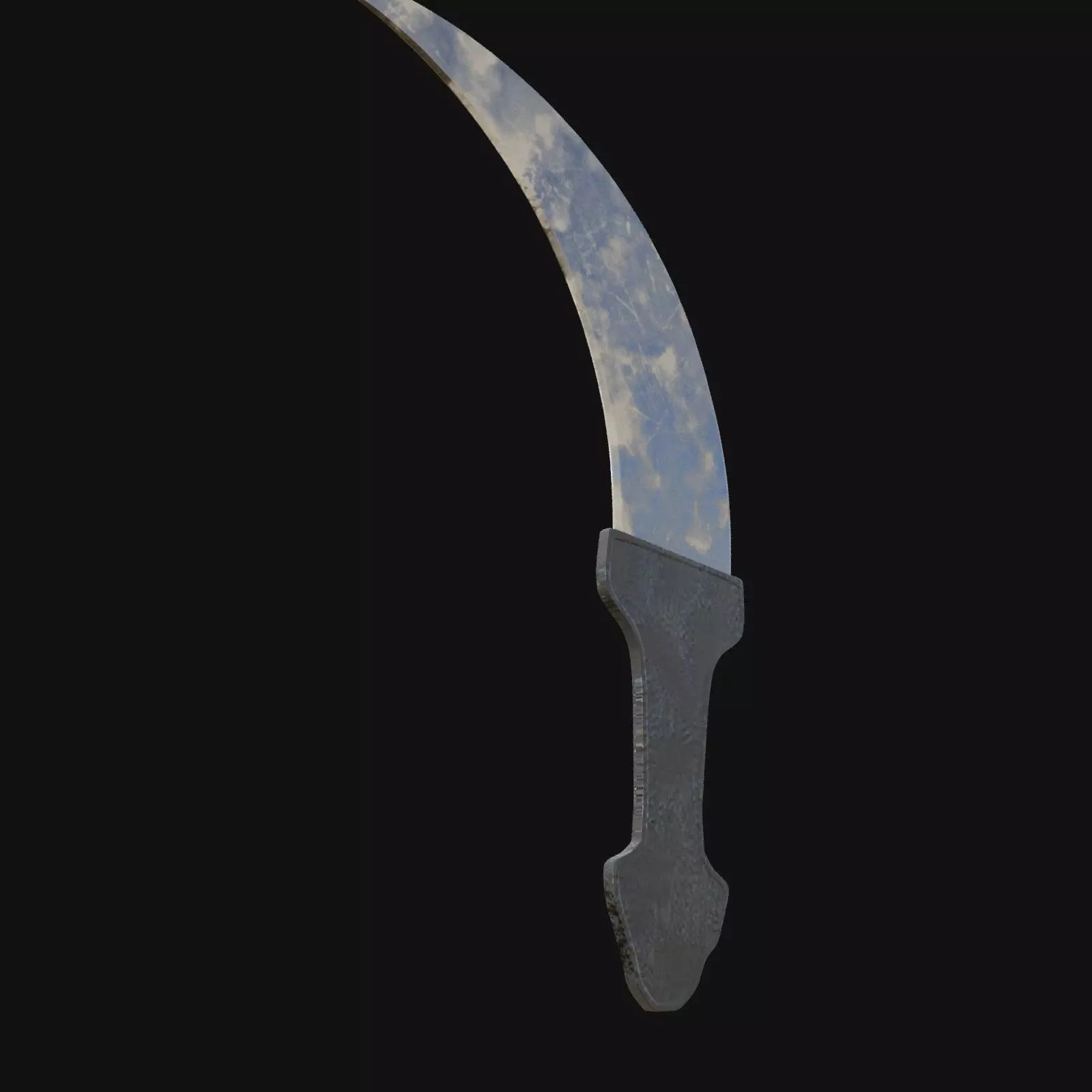 Nocturnal Nemesis Shadowy 3D Model Dagger for Digital Outlaws 3D model_0