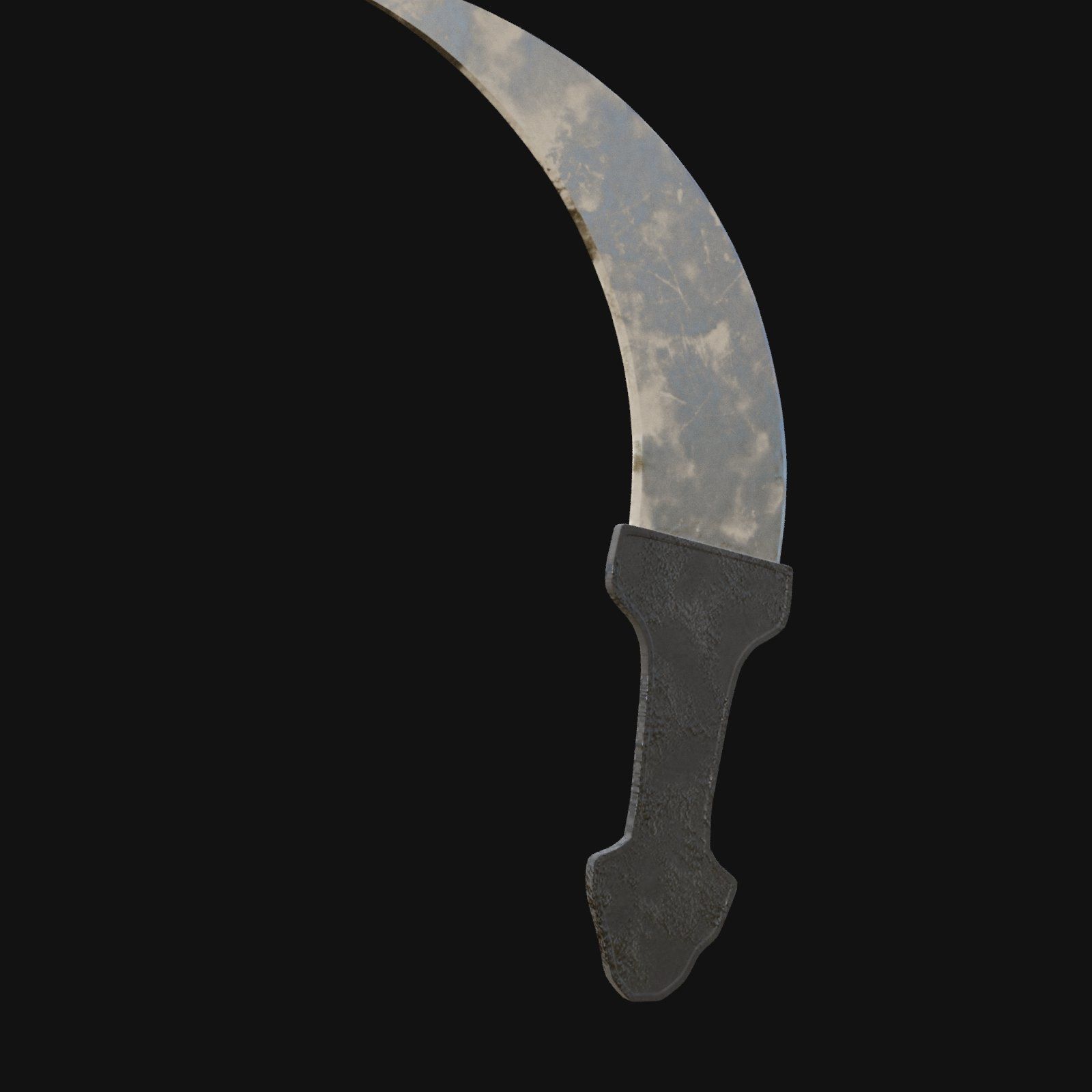 Nocturnal Nemesis Shadowy 3D Model Dagger for Digital Outlaws 3D model_7