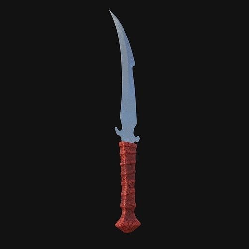 Lunar Lament Celestial 3D Model Dagger for Digital Nomads 3D model