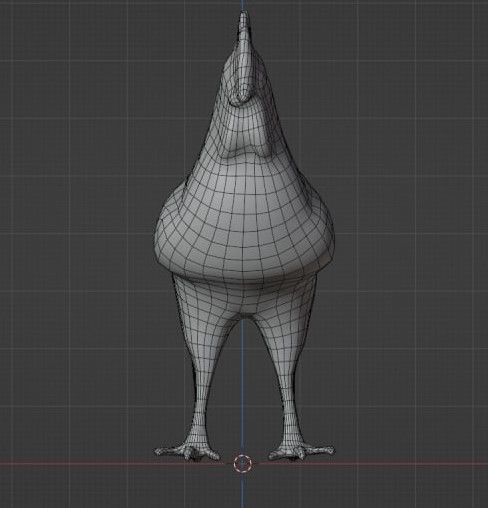 Rooster low-poly PBR Low-poly 3D model_16