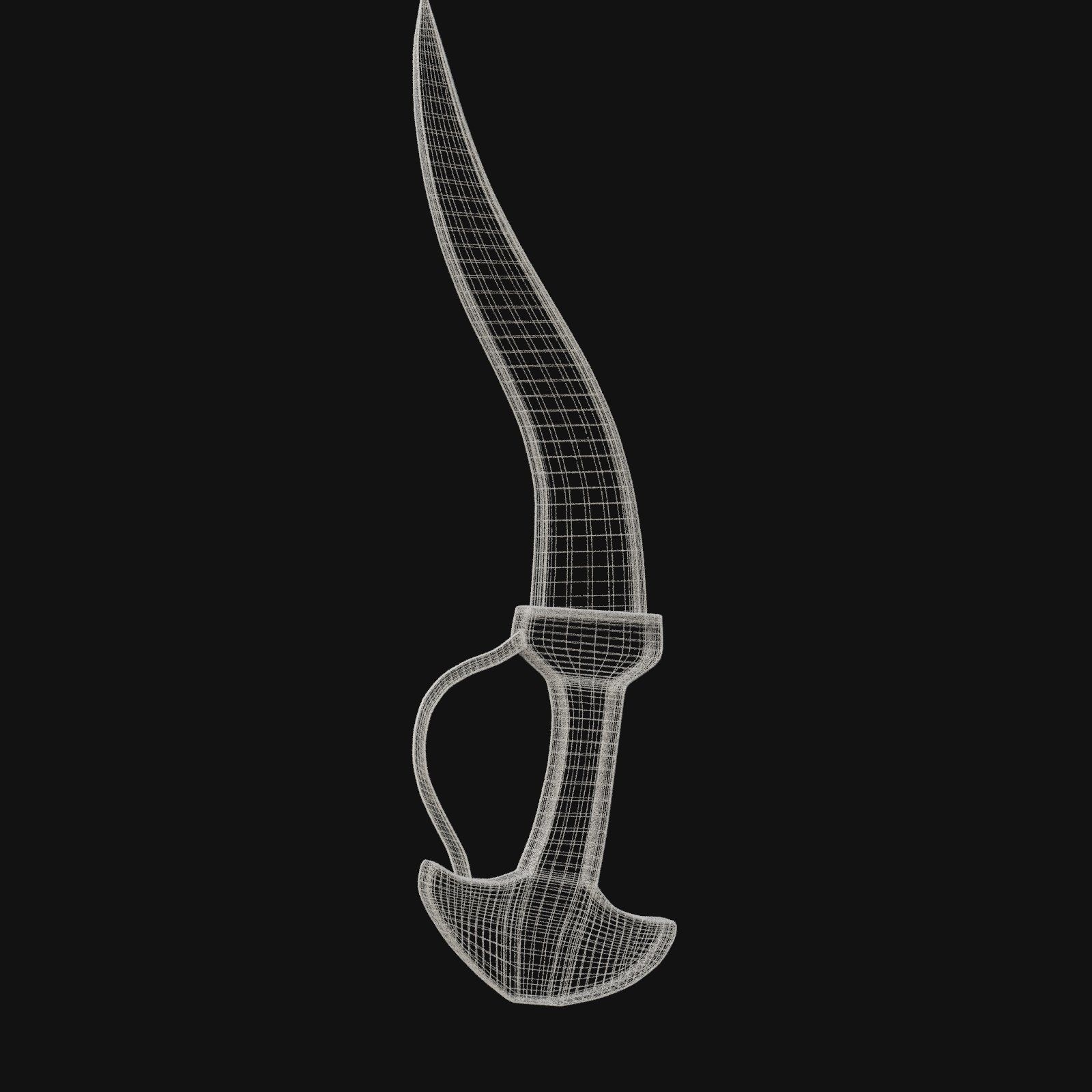 Spectral Serenade Haunting 3D Model Dagger for Digital Spirits 3D model_4