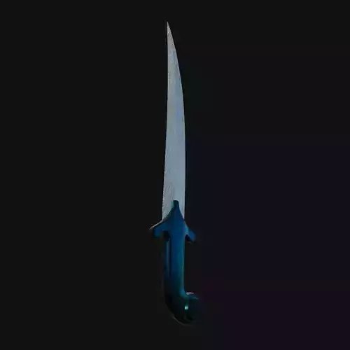 Venomous Vengeance Poisonous 3D Model Dagger for Digital Rogues