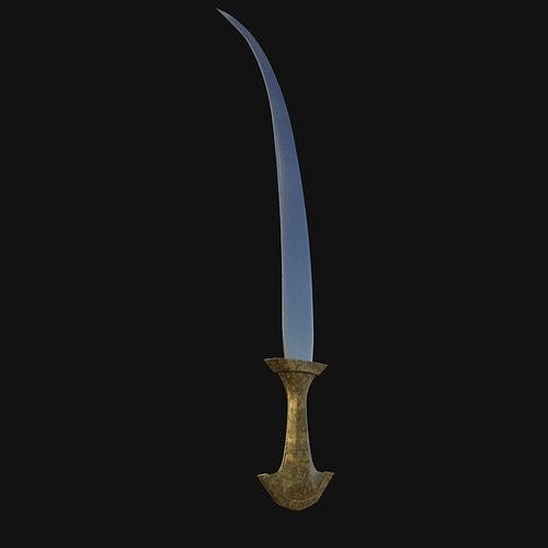 Nocturnal Netherblade Shadowy 3D Model Dagger for Digital Nightm 3D model