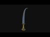Nocturnal Netherblade Shadowy 3D Model Dagger for Digital Nightm 3D model_1
