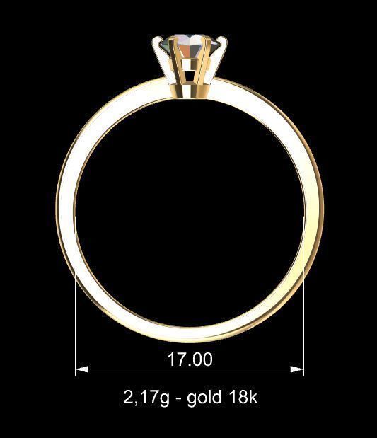 Pack Tifany Solitaire Ring 3D print model_13