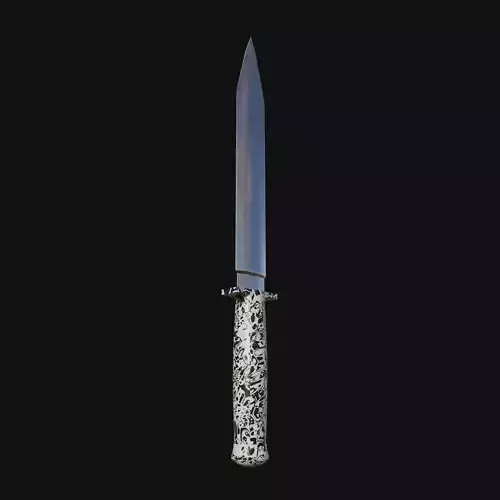 Lunar Lacerator Celestial 3D Model Dagger for Digital Nightstalk