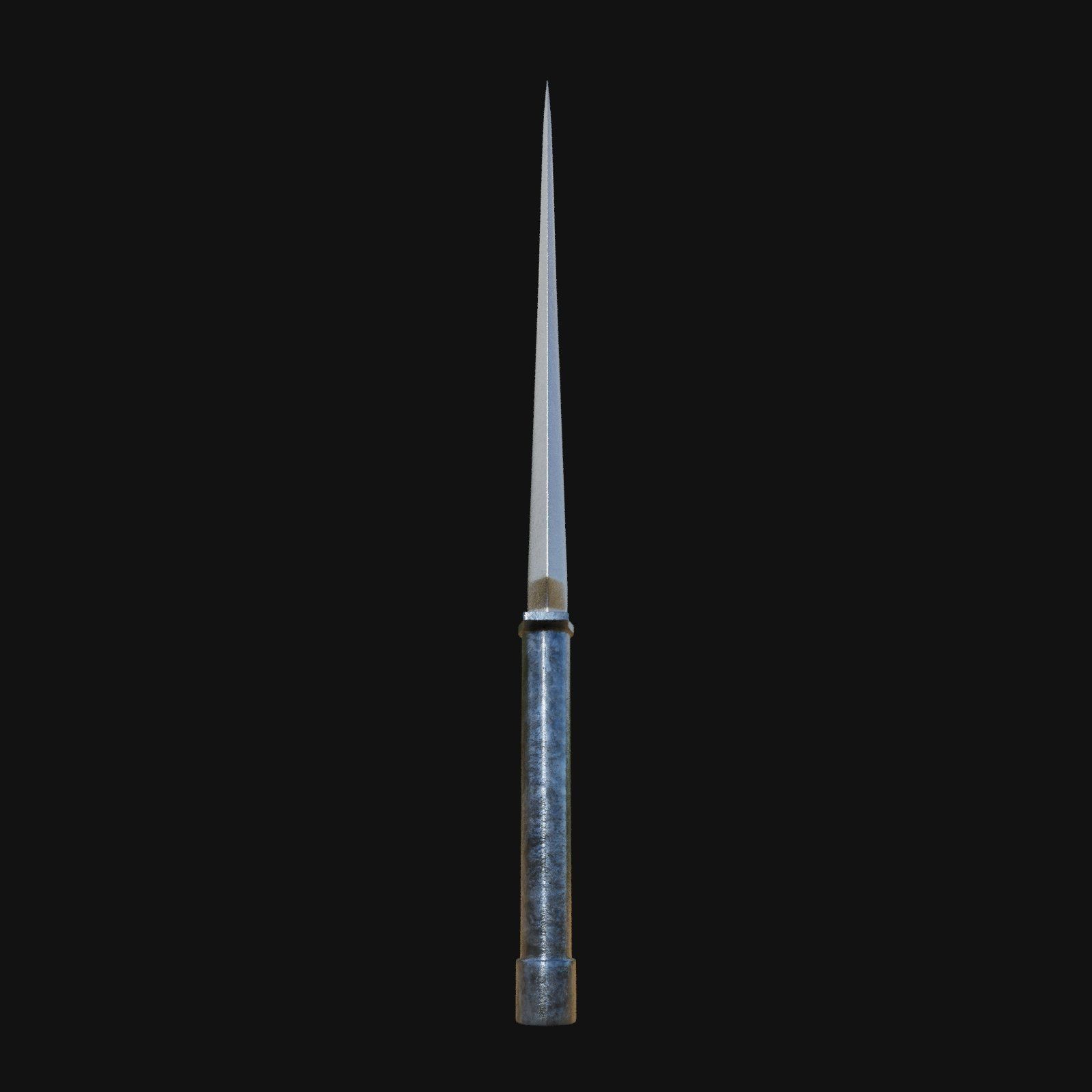 Spectral Stiletto Haunting 3D Model Dagger for Digital Phantoms 3D model_3