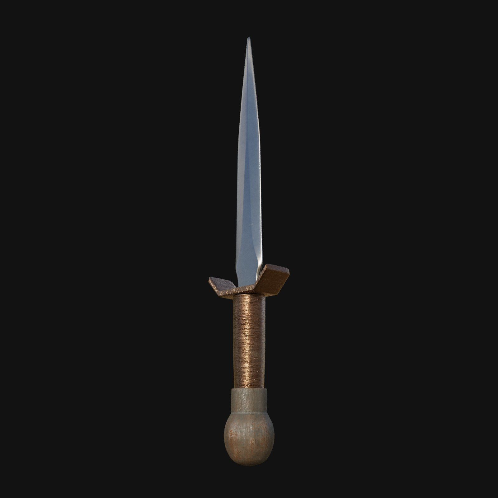 Frostbite Fang Icy 3D Model Dagger for Digital Rogues 3D model_7
