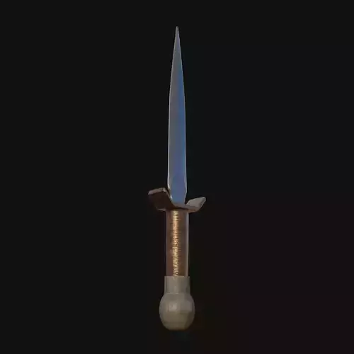 Frostbite Fang Icy 3D Model Dagger for Digital Rogues