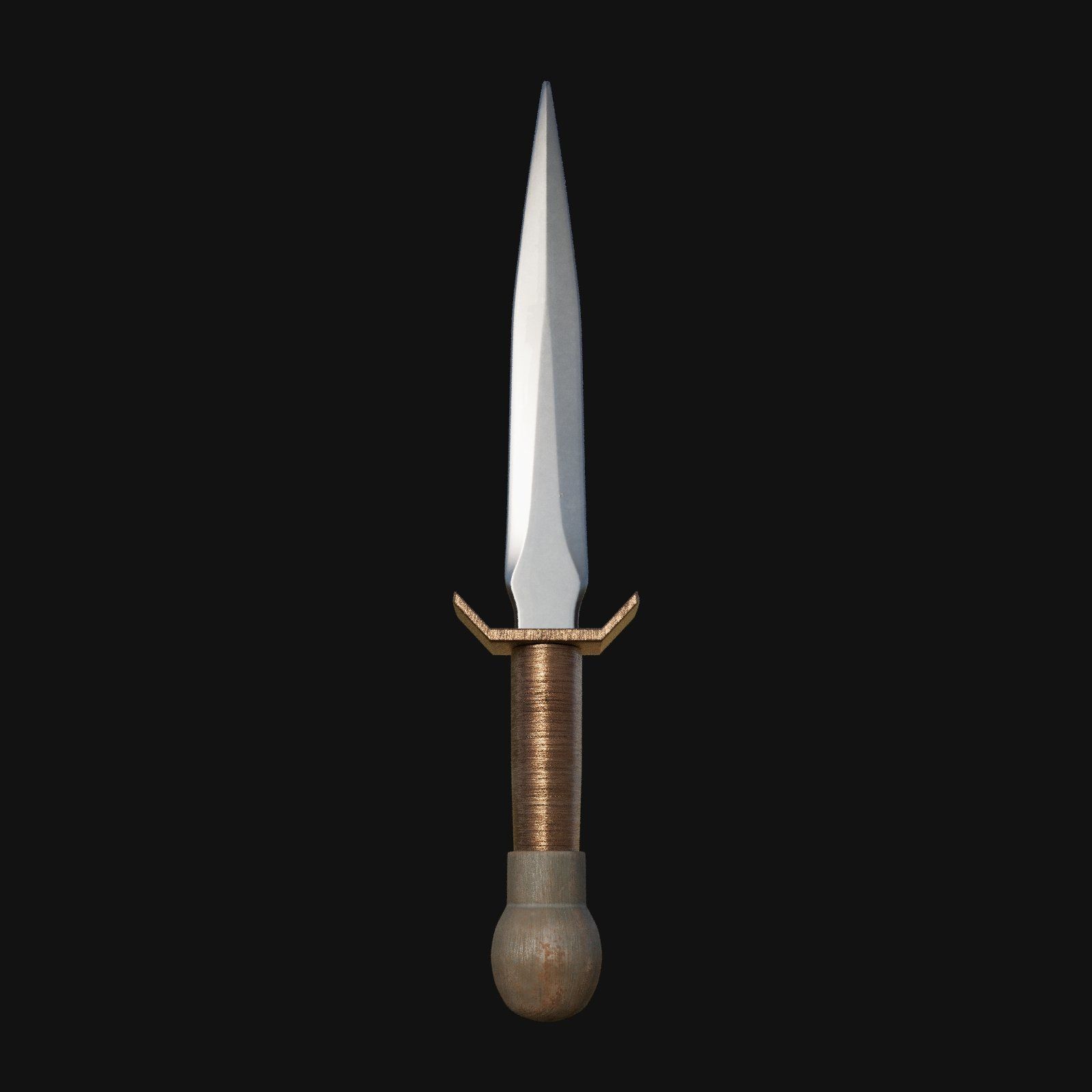 Frostbite Fang Icy 3D Model Dagger for Digital Rogues 3D model_2