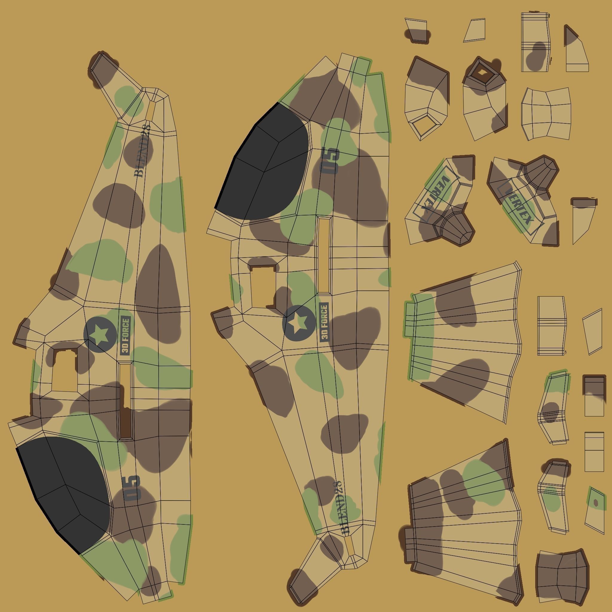 Military Helicopter 3D model_8