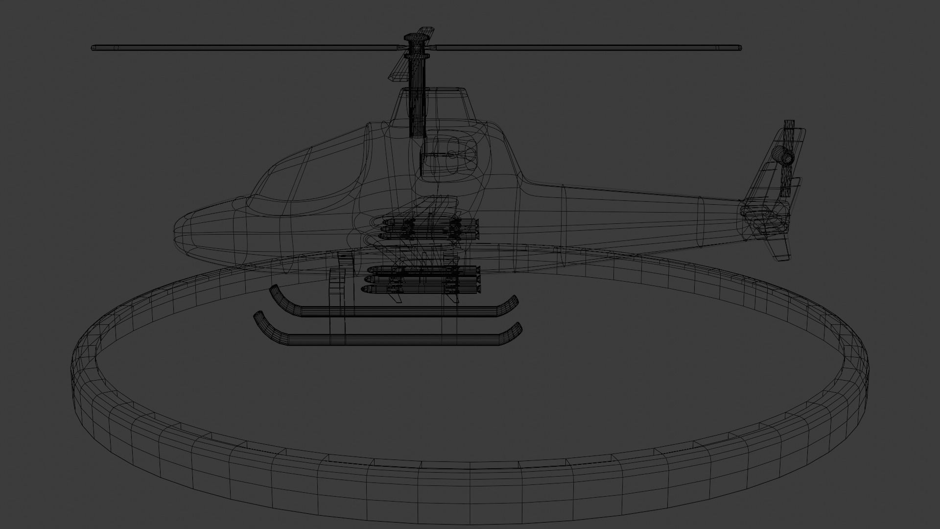 Military Helicopter 3D model_9