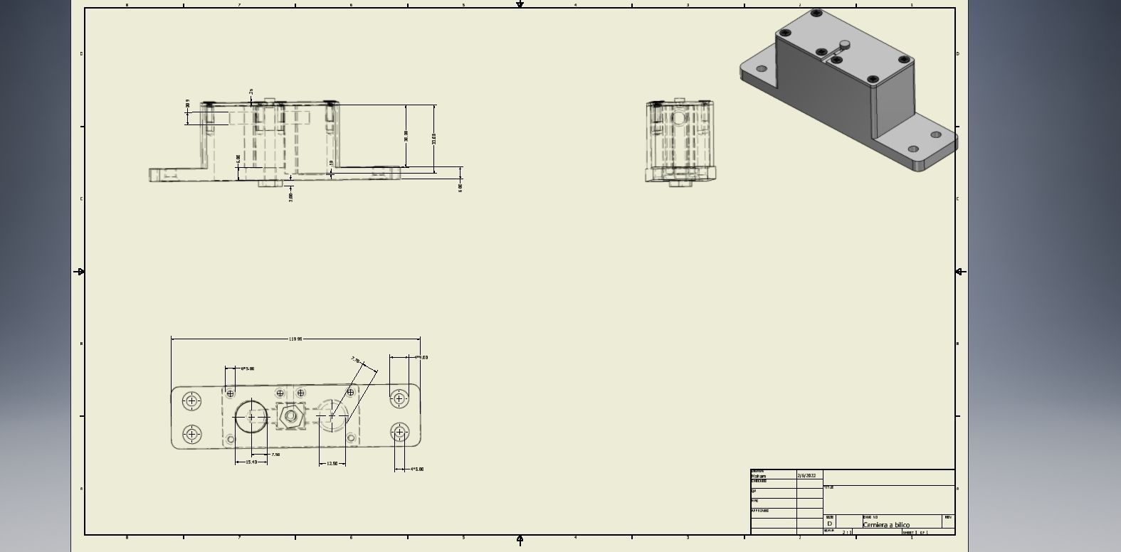 Top Pivot Hinge 3D print model_8