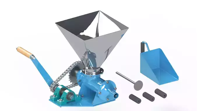 Hand Crank Operated Briquette Machine