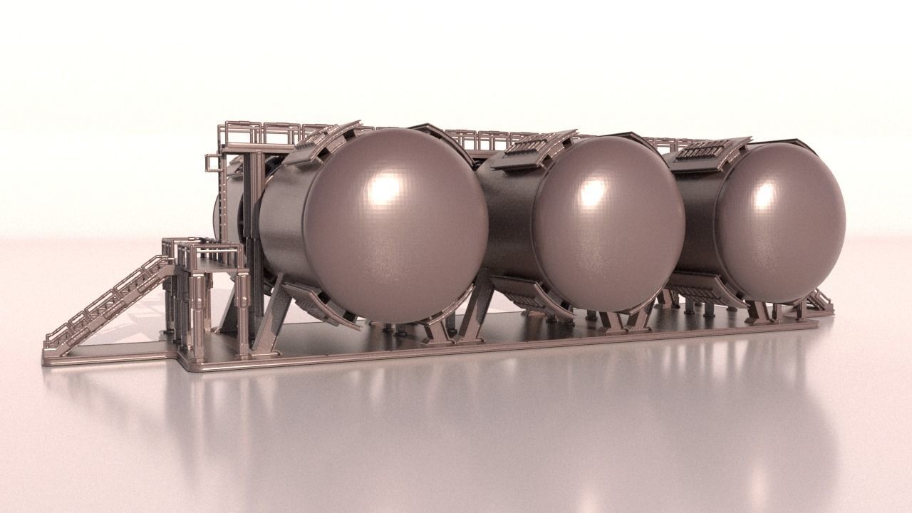 SCI-FI STORAGE TANK for 3Dprint 3D print model_1