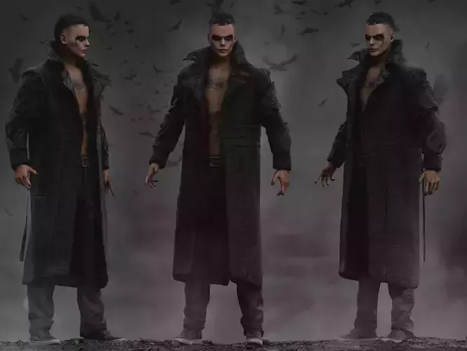 The Crow 2024 Low-poly 3D model