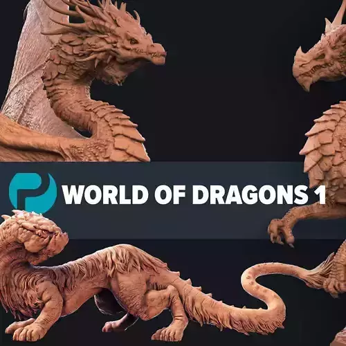 World of Dragons 1 Collection  3D print model