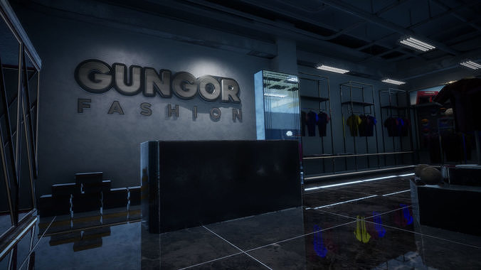 Gungor Fashion - Unreal Engine Project Low-poly 3D model