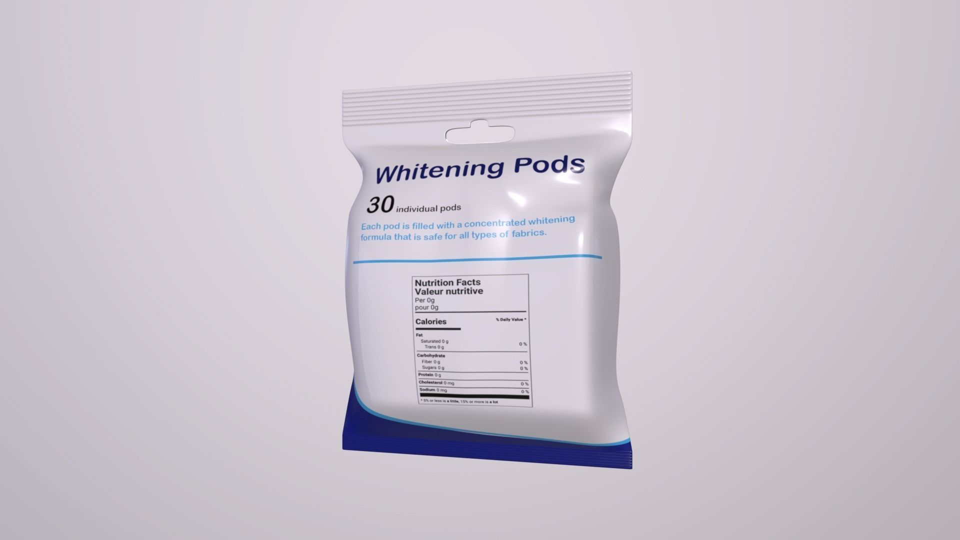 3D Stain removers and whiteners Whitening Pods - The packaging Low-poly 3D model_4