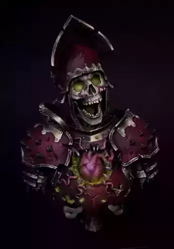 Skeleton king bust