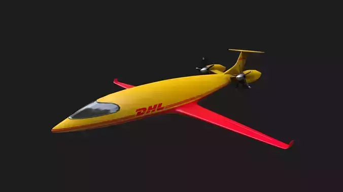 DHL Alice Electric Aircraft Low-poly 3D model