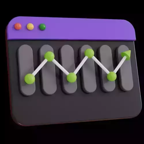 Animated Business Analytics 3D Models Icon No 12 3D model
