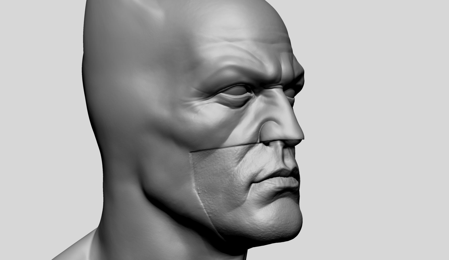 Batman Bust C 3D model_11