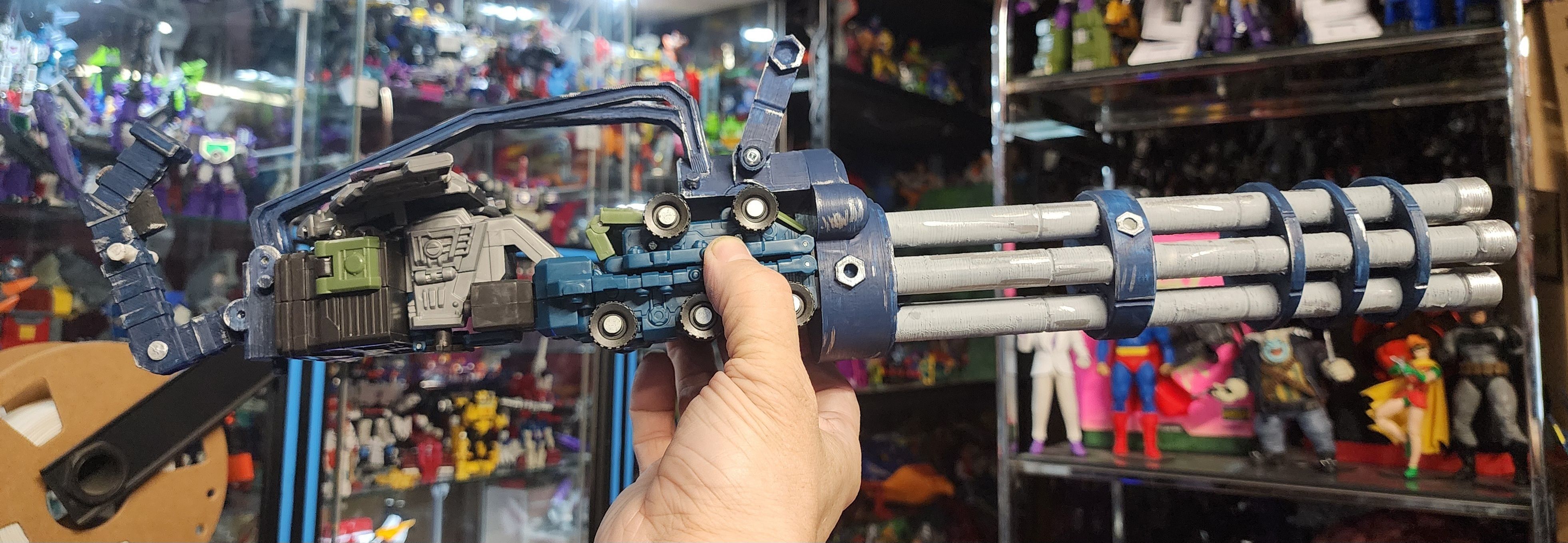 Sword and BFG Gatling Gun out of JB Bruticus Onslaught Trailer 3D print model_8