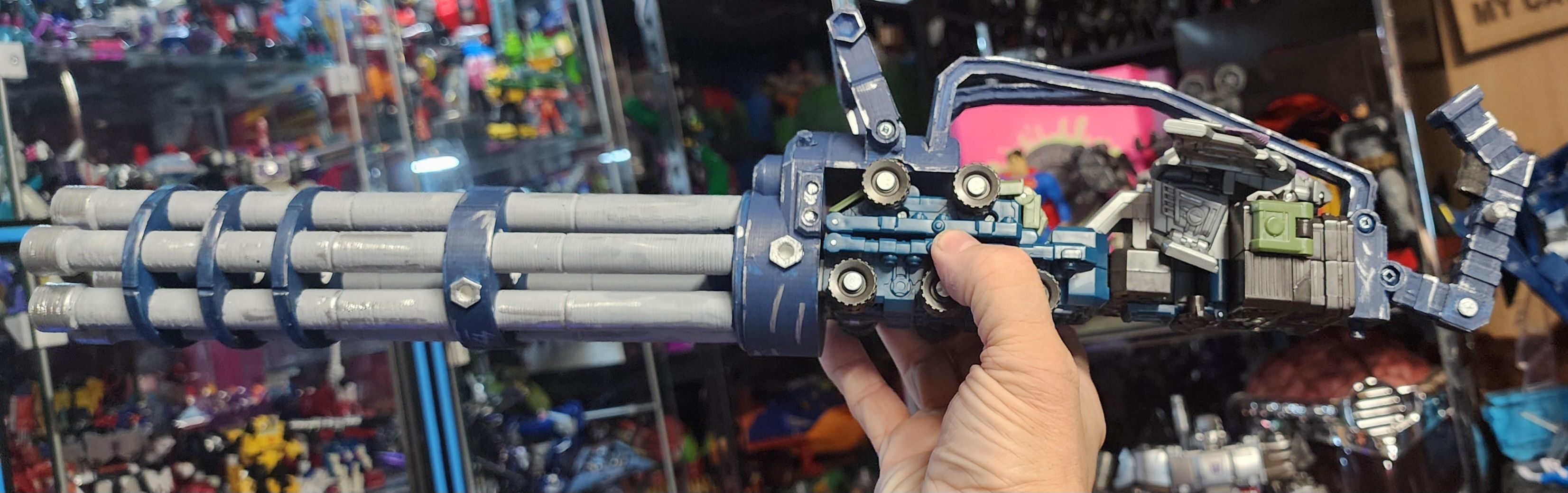 Sword and BFG Gatling Gun out of JB Bruticus Onslaught Trailer 3D print model_9