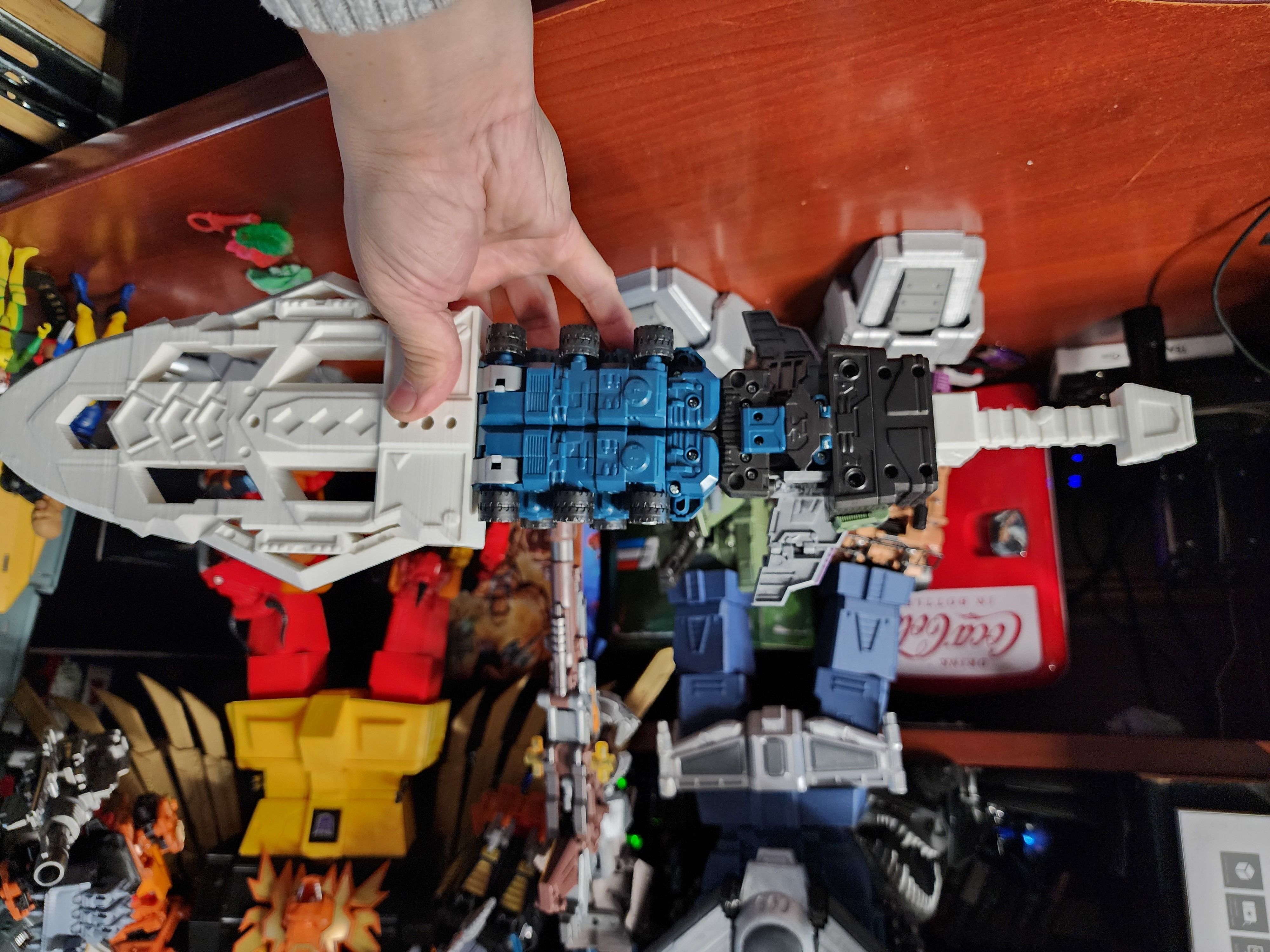 Sword and BFG Gatling Gun out of JB Bruticus Onslaught Trailer 3D print model_5