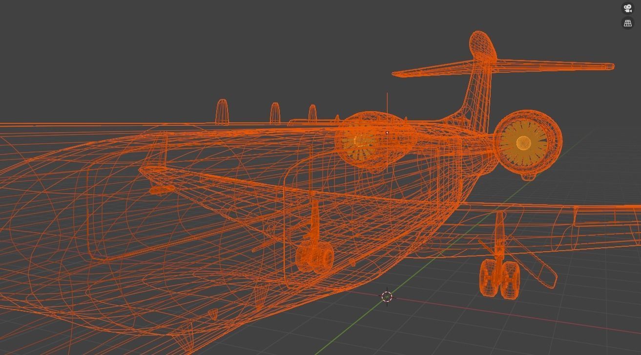 Gulfstream G550 CAEW a Special Missions Aircraft - SKY GUARDIAN Low-poly 3D model_20