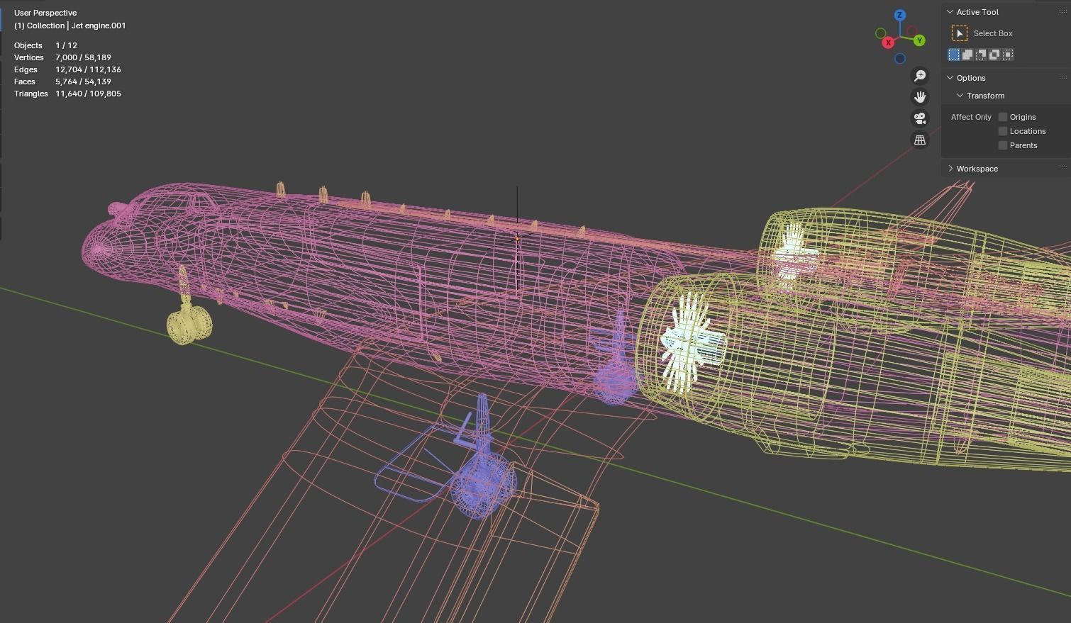 Gulfstream G550 CAEW a Special Missions Aircraft - SKY GUARDIAN Low-poly 3D model_21