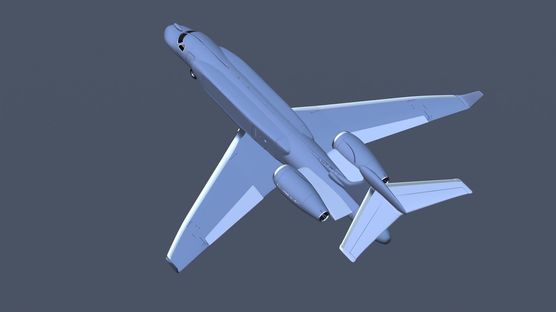 Gulfstream G550 CAEW a Special Missions Aircraft - SKY GUARDIAN Low-poly 3D model_5