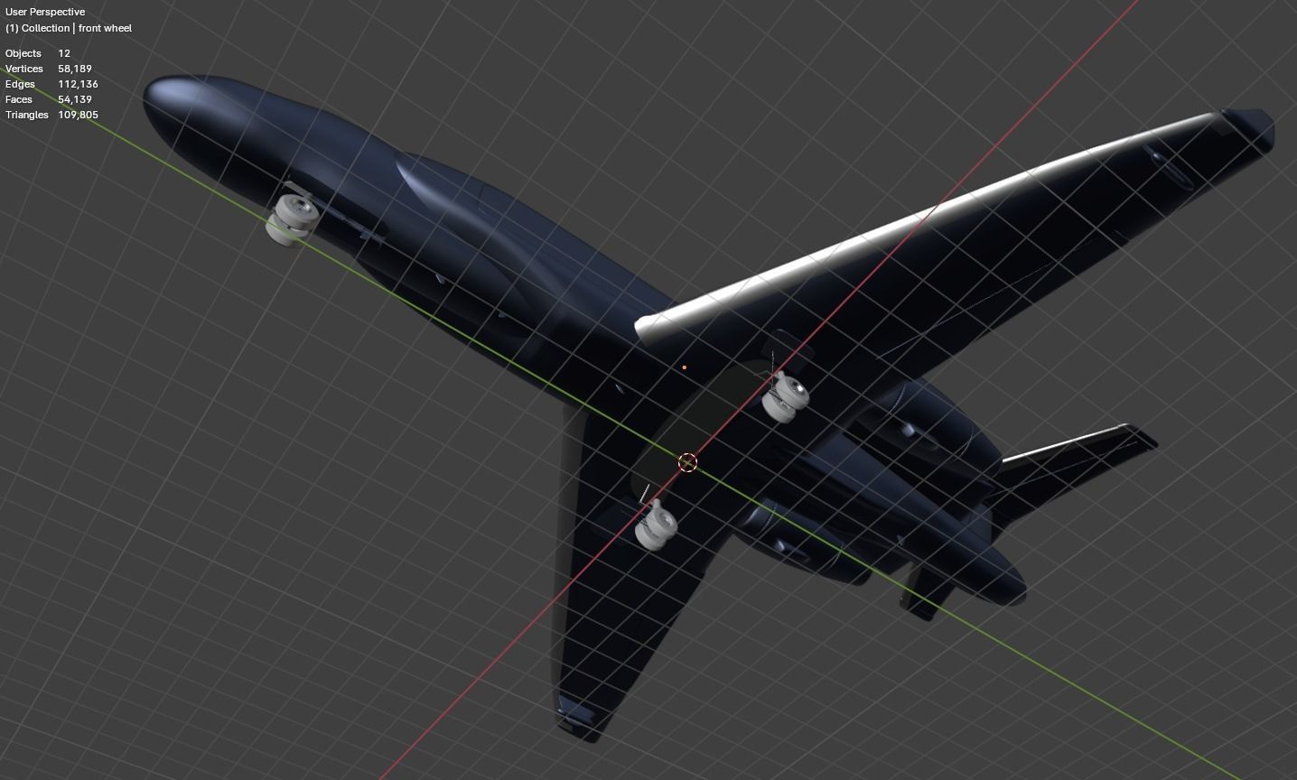 Gulfstream G550 CAEW a Special Missions Aircraft - SKY GUARDIAN Low-poly 3D model_42