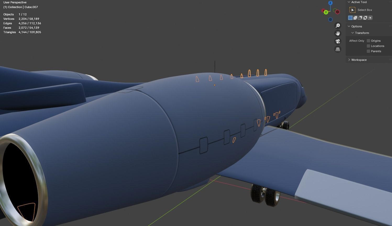 Gulfstream G550 CAEW a Special Missions Aircraft - SKY GUARDIAN Low-poly 3D model_37