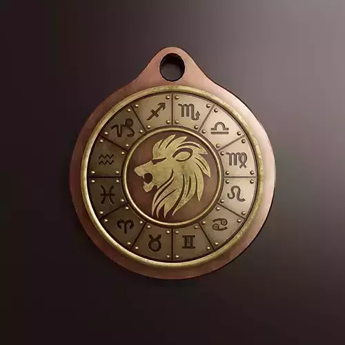 Zodiac sign Leo 2 Low-poly 3D model