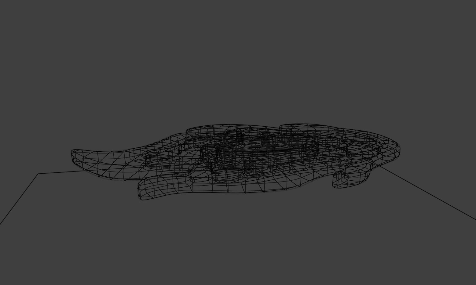 Rengoku Kyojuro Katana Tsuba Low-poly 3D model_5