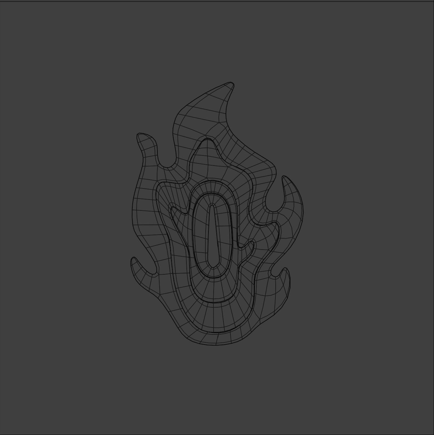 Rengoku Kyojuro Katana Tsuba Low-poly 3D model_1