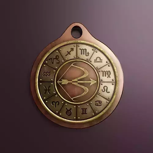 Zodiac sign Sagittarius 2 Low-poly 3D model