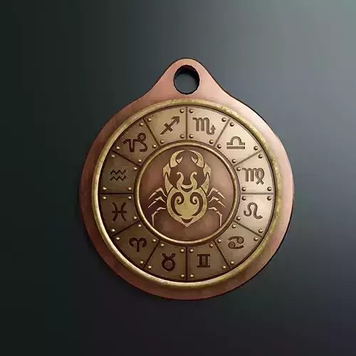 Zodiac sign Cancer  2 Low-poly 3D model