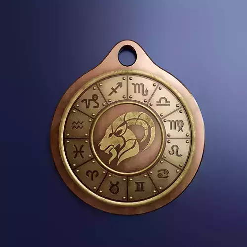 Zodiac sign Capricorn  2 Low-poly 3D model