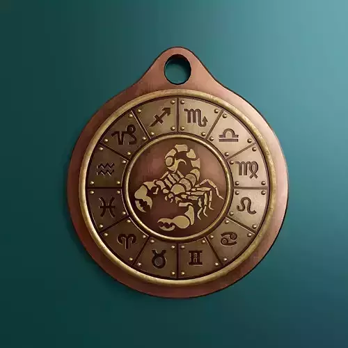 Zodiac sign Scorpio  2 Low-poly 3D model