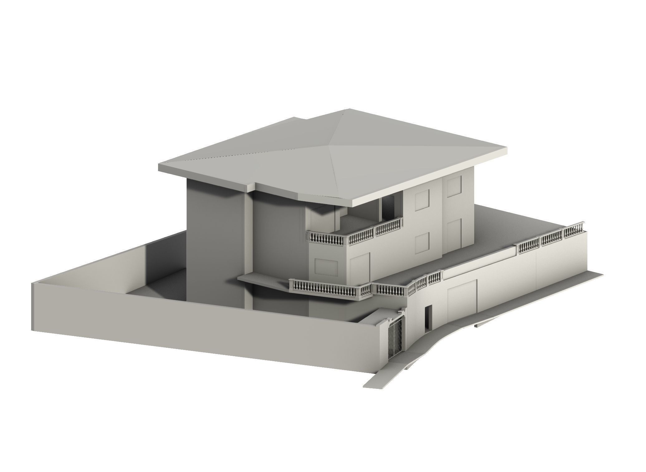 Villa in Napoli 3D model_9