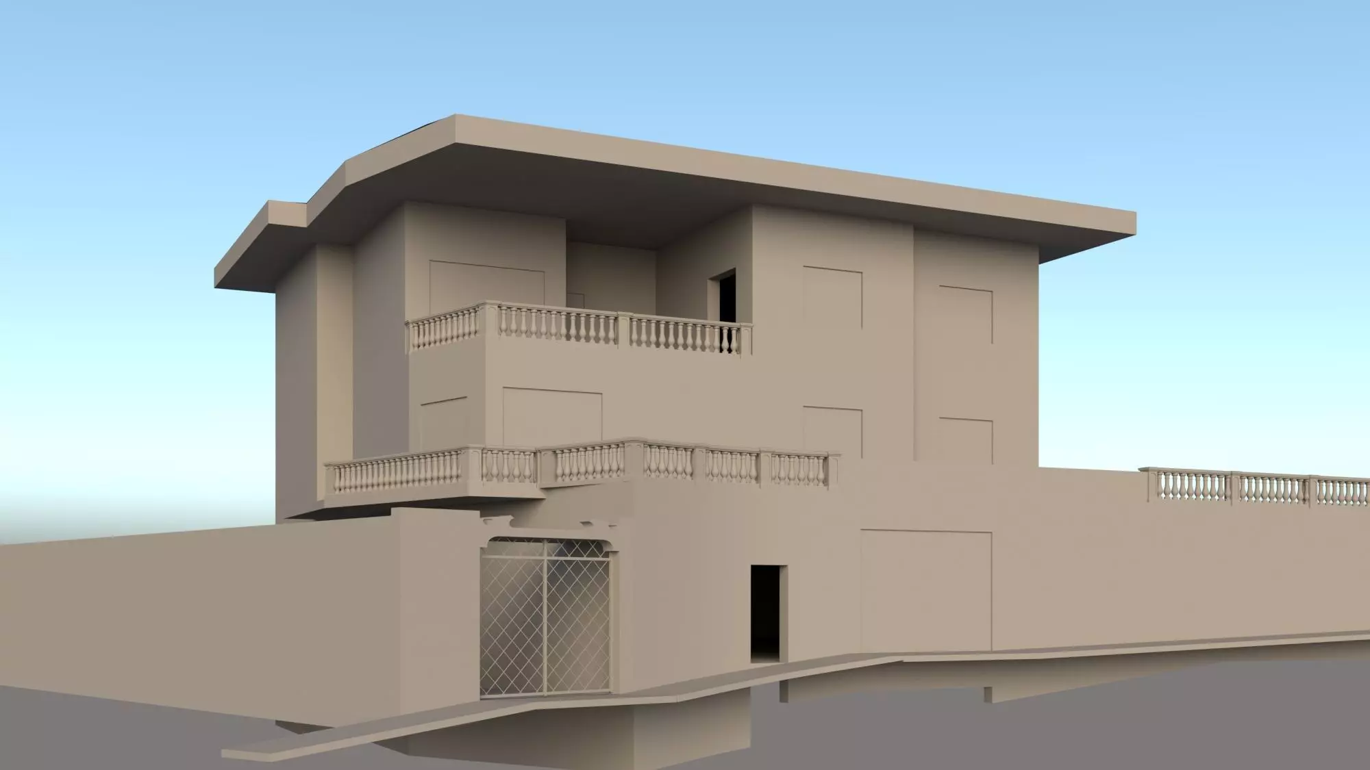Villa in Napoli 3D model_0