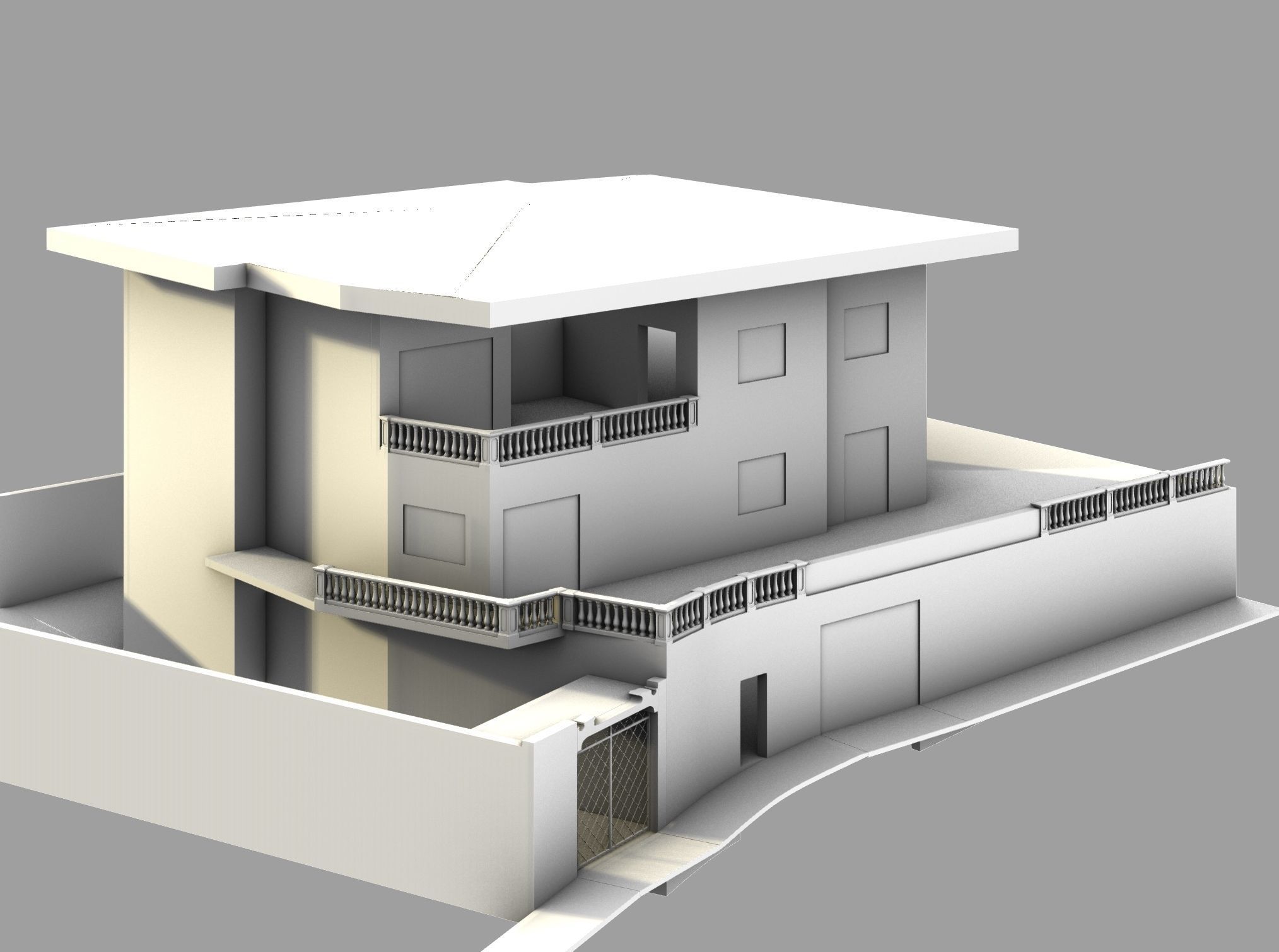 Villa in Napoli 3D model_1